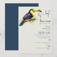 Baby-Shower Tropical Toucan