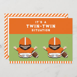 Invitation Baby shower Twin Boys