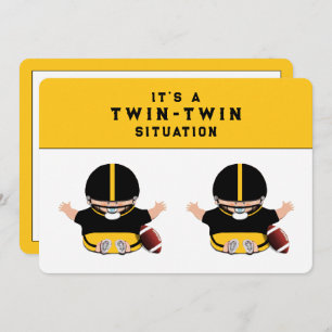 Invitation Baby shower Twin Boys