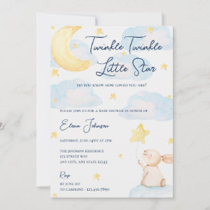 Invitation Baby shower Twinkle Little Star