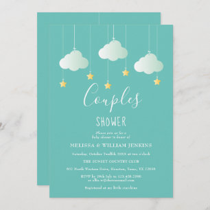 Invitation Baby shower Twinkle Little Star Couples