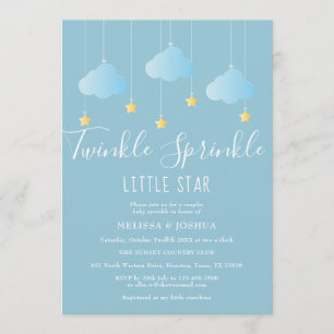 Invitation Baby shower Twinkle Sprinkle Little Star/Sprinkle