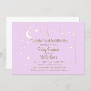 Invitation Baby shower Twinkle Twinkle Little Star
