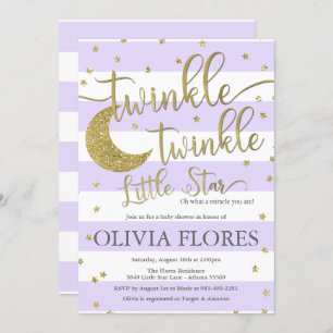 Invitation Baby shower Twinkle Twinkle Little Star