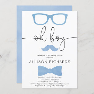 Invitation Baby shower, un petit homme est en route