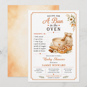 Invitation Baby Shower Un Petit Pain au Four