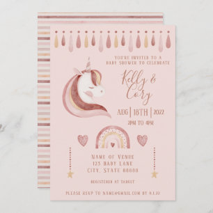 Invitation Baby shower Unicorn