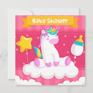 Invitation Baby shower Unicorn