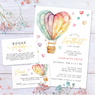 Invitation Baby shower Valentine Little Sweetheart