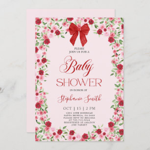 Invitation Baby shower Valentines