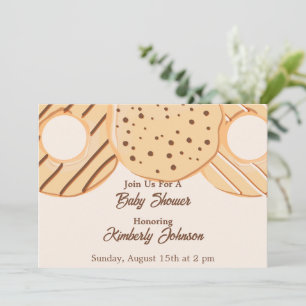 Invitation Baby Shower Vanille Donut Delight