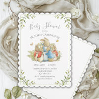 Baby shower vert lapin lapin