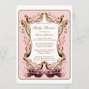 Invitation Baby shower victorienne