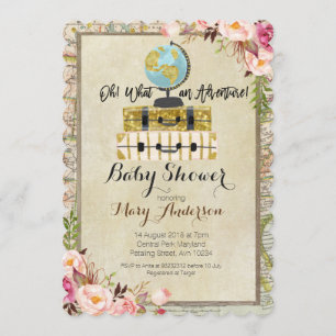 Invitation Baby shower Vintage