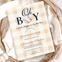 Baby shower vintage de baseball Boys