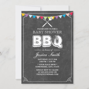 Invitation Baby shower vintage de tableau de bord