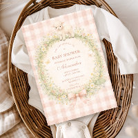 Baby Shower Vintage Fleurs et Agneau