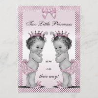 Baby shower vintage mignon de princesse Twins