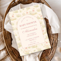 Baby-Shower Vintage Oie Florale