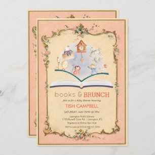 Invitation Baby shower vintage Storybook