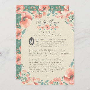 INVITATION BABY SHOWER Vintage Storybook Floral