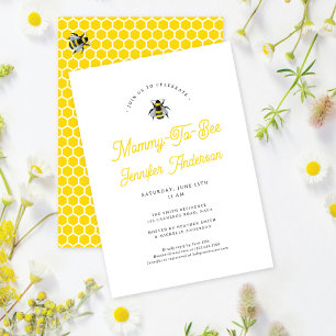 Invitation Baby shower Vintage sucré de maman à abeille