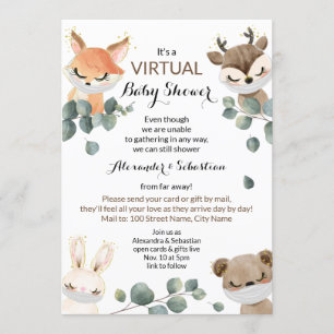 Invitation Baby shower virtuel