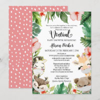 Baby shower virtuel | Amis Masqués de Safari Jungl