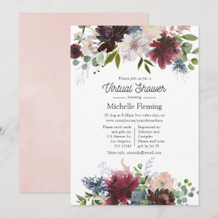 Invitation Baby shower virtuel de la Bourgogne et de la Flori
