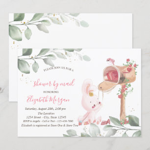 Invitation Baby Shower Virtuel de Lapin Bébé