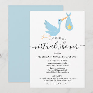 Invitation Baby Shower Virtuel en Ligne à Distance Sprinkle