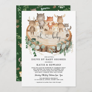 Invitation Baby shower virtuel Les animaux des forêts