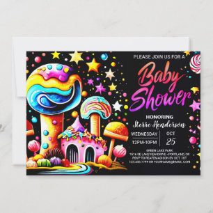 Invitation Baby shower Whimsical Candyland Bliss