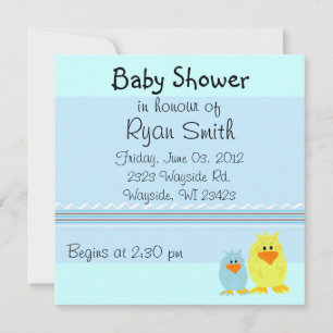 Invitation Baby shower Whimsical Ducks