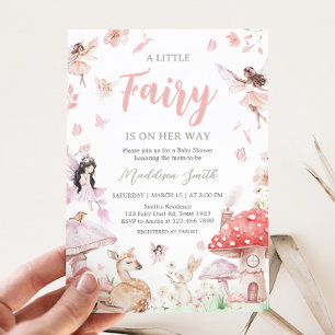 Invitation Baby shower Whimsical Little Fairy
