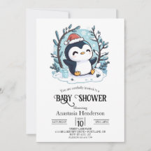 Baby shower Whimsical Petit Penguin