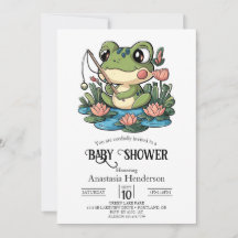 Baby shower Whimsical Simple Frog