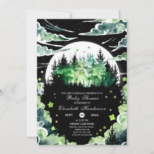Invitation Baby shower Whimsical Woodland