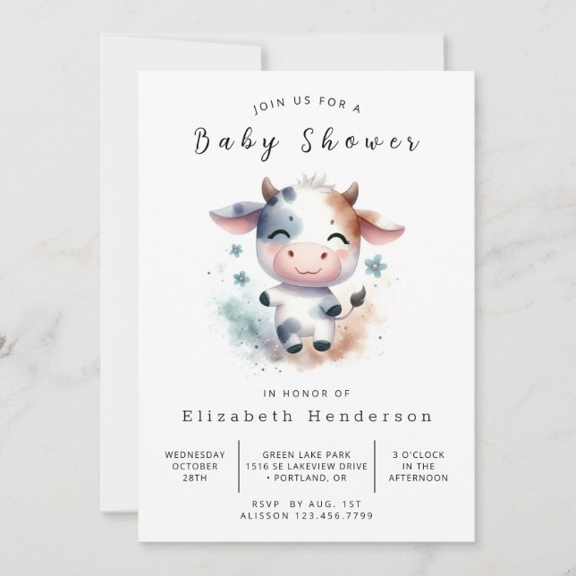 Invitation Baby shower Whimsy Whimsy (Devant)