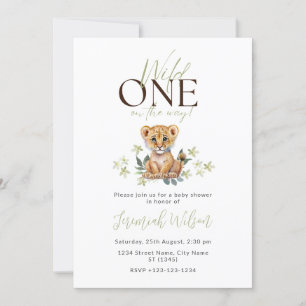 Invitation Baby shower Wild One Genre Neutre Cub