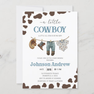 Invitation Baby shower Wild West