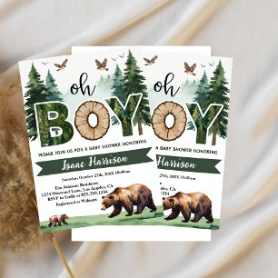 Invitation Baby shower Wilderness Journey