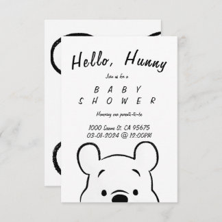INVITATION BABY SHOWER WINNIE