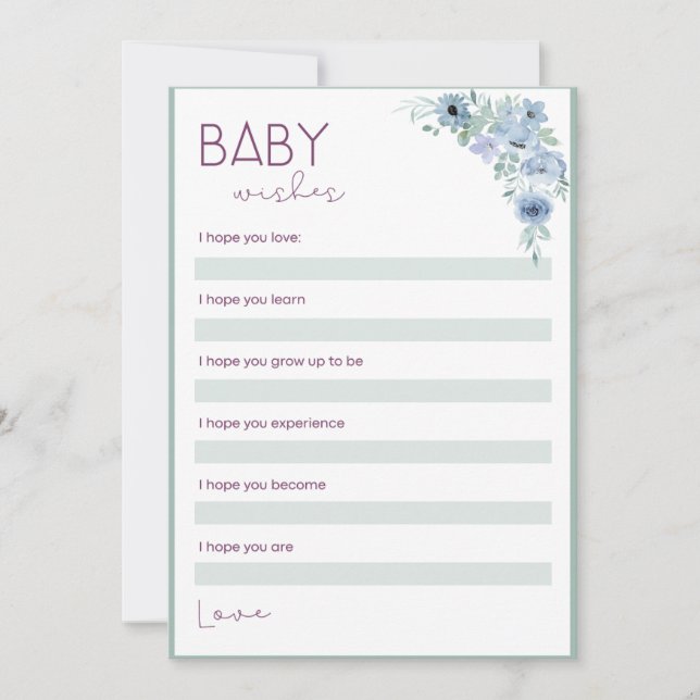 Invitation Baby showers (Devant)