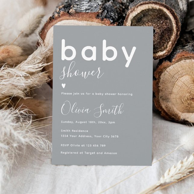 Invitation Baby-Showing Élégant (Créateur téléchargé)