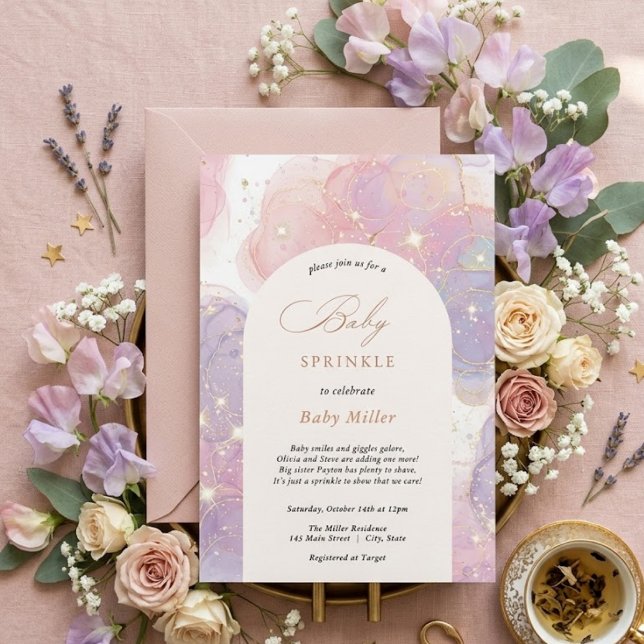 Invitation Baby Sprinkle Arc-en-ciel (Créateur téléchargé)