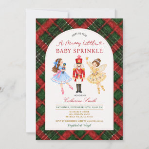 Invitation Baby Sprinkle de Noël sur le thème de Casse-Noiset
