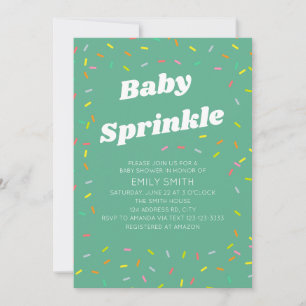 Invitation Baby Sprinkle se traduit par Fête de naissance pou