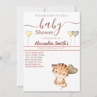 Invitation Baby Tiger | BABY SHOWER