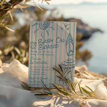 Baby tiré à la main à bord Surf Baby shower d'été